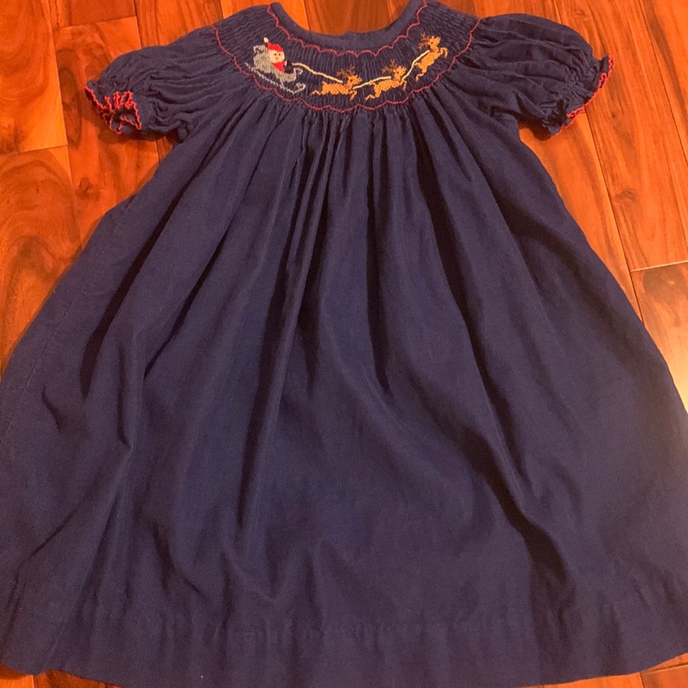 Adorable Corduroy Navy Dress 3T
